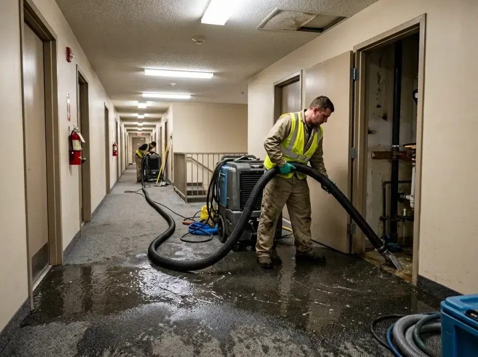 multi-unit-apartment-hallway-f-005 — frequently asked questions, Emergency Burst Pipe Water Extraction & Removal in Hockessi…